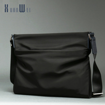 Xuan Only Casual Mens Single Shoulder Bag Horizontal briefcase Business Inclined Satchel Bag High-end Soft Sails Cloth Bag Nylon Man Bag