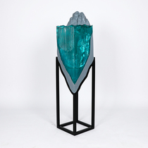 Floor ornaments FRP synthetic resin metal shelf abstract sculpture Mediterranean decoration hotel lobby Hall