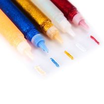 DIY flash powder glue hand-painted 10-color green onion powder bright powder glue childrens gold powder art painting gold powder glue