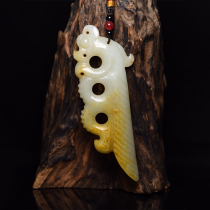 Hetian Jade old material Pig Dragon-A8350
