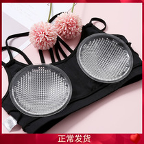 Breathable chest cushion inserts Silicone Gel Women Poly thickening Bra Swimsuit Women Bra Underwear Chest Cushion Thin silicone bra