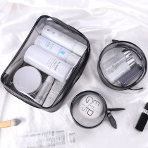 Travel transparent cosmetic bag small portable large capacity waterproof PVC Korean female simple ins wind super fire wash bag