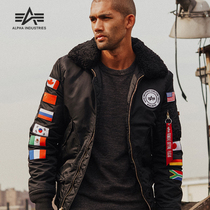 American ALPHA industry ALPHA B-15 coalition flight jacket embroidery outdoor autumn and winter military fans