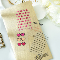 Judy hand transparent bronzing hipster TAG hand account material junkjournal partner 8 pieces