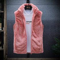 Outdoor fleece vest vest womens autumn and winter coral velvet padded fleece vest windproof warm jacket top fleece
