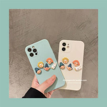 Cartoon stereo characters are suitable for Huawei p50 mobile phone case p40pro Japanese and Korean p40 cute p30 couples p30pro liquid silicone p50pro all-inclusive lens p20p