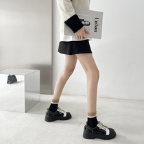 Thick bottom heightening ins little leather shoes women 2021 fall new single shoe casual round head jk rough heel student single shoe tide