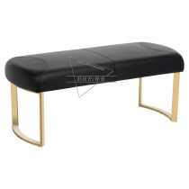 Nordic minimalist bedroom bed tail stool modern metal iron bench foyer shoe stool model room mall casual stool