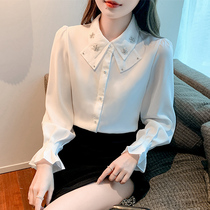 Spring 2023 new girls dress snow spinning lady shirt spring ocean coat design feeling nice