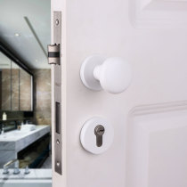 Taiwan Yibili White Split Room Door Lock Door Room Lock Simple Silent Bedroom Wooden Door Handle Household