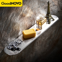 Toilet bathroom rack 304 stainless steel bath room bath room mirror front wash face single layer cosmetics storage rack