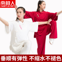Antarctic peoples new elegant summer tai Chi clothing womens short-sleeved tai chi suit womens Tai Chi practice suit womens Chinese style