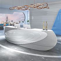 Fashion Atmosphere Front Desk Reception Desk Office Former Table Table Creativity Hotel Beauty Home Bar Desk Collection Silver Terrace Personality Customisation