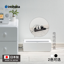 inomata Japan imported socket wire storage box insert row visual storage wire finishing box wire box wire box Winder