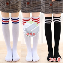 Childrens high socks spring and autumn thin cotton girls Middle stockings summer mesh baby over knee half tube socks