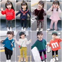 Female Baby Spring Dress Foreign Air 1 Year Old Girl Child Spring Autumn 2021 New 1-2-3-7 Year Old Girl Fall Suit Children