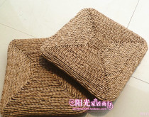Summer straw cushion square idyllic dining chair cushion home computer chair floating window mat tatami mat mat