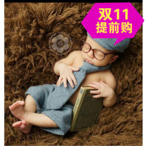 New children 100 days photos Photographic clothing Korean version of the studio Baby cute camera Little gentleman write really styled clothes