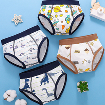 Total Cotton Age Boy Triangle Underwear Small Shorts Pure Cotton Children Young Kids All-cotton Boys Do Nt Clip Fart