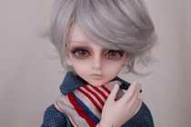 bjd doll sd doll wig silver grey short hair not only shot