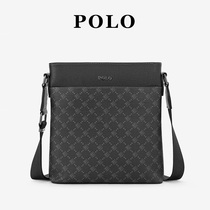 POLO Mens Messenger Bag Mens Bag Shoulder Bag Advanced Business Casual Brand PVC Printed Mens Bag