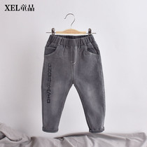 Childrens pants Boys jeans Baby middle and small children 2020 spring new foreign style Korean version of the tide small feet long pants