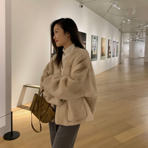 MSBEAST imported purple standard mink fur coat female mink coat female whole mink profile long short