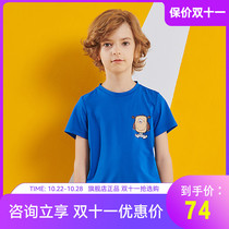 Beshy and outdoor childrens T-shirts for boys and girls spring and summer stretch sports T-shirts sweating casual and comfortable short-sleeved quick-drying clothes