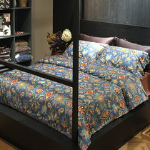 Foreign trade Export Americana 60 Egyptian long suede cotton gunk four pieces all cotton 1 8m pure cotton upscale bedding