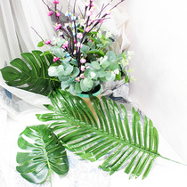 Nordic style simulation flower decoration fake flower ornaments Plum simulation sunflower leaves turtle back leaves 16 Eucalyptus small fresh