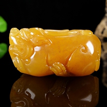 Man Huang Pixiu Yunnan Longling Huang Longyu "Step by Step Qingyun" pendant hz00532