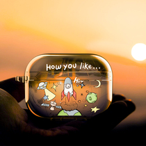 Suitable for airpodspro protective sleeves 1 Transparent silicone Tide Cards Apple Headphone Shell 2 Wireless Bluetooth Headphones Sleeve