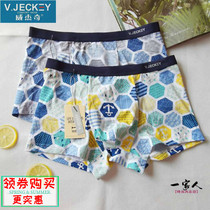 20 new V JECKEY Wijetch mens underwear comfortable and soft bamboo fiber cotton breathable youth flat corner pants head