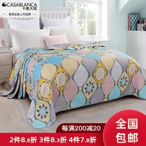 Casablanca 100% cotton Air Conditioner Quilt Cotton inner core Summer Quilt Double yarn Washable Summer Quilt 100% cotton filled inner core