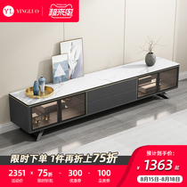 (Limited special offer)Light luxury rock board TV cabinet Modern simple Italian minimalist coffee table TV cabinet Living room furniture