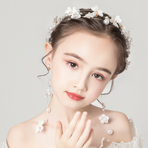 Childrens head flower ornament girls wreath headdress little girl flower princess Mori female korean flower girl performance hair ornament