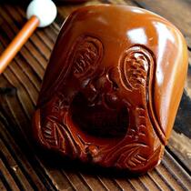 Buddhist supplies Buddha hall dharma instruments high-end pure Nanmu rosewood chanting Buddha chanting large and small wooden fish wholesale marriage price