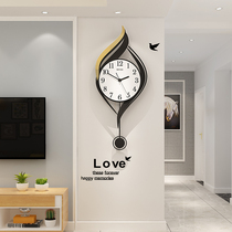 Creative Internet Red Bell Hanging Bell Living Room House Fashion Nordic Hanging Performance Generation Simple Atmospheric Personal Static Clock