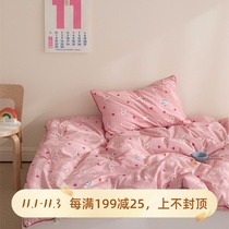 Korean quilt rabbit 60 wash cotton core quilting spring and autumn quilt bed sheets for children heating room