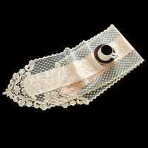 Meritocratic 9939 minimalist modern double lace table cushion tea table cloth towels European style fields TV cabinet Bucket Cabinet Table Flags