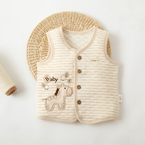 Baby vest spring and autumn thin female male 0-1 year old baby wearing cardigan cotton 0-6 months horse clip newborn