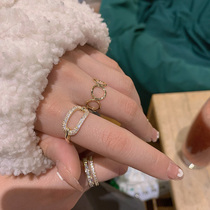 Send ring ring opening ring light luxury niche design exquisite index finger ring female ins tide fashion personality