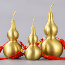 Copper gourd feng shui ornaments pure copper gourd pendants to attract wealth and evil evil evil gossip gourd pendant office furnishings