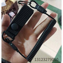 Tactical spring rifle rope molle safety rope bar stretch rope stretch rope stretch