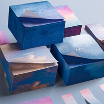 Three-dimensional Post-it notes students use net red note paper cute personality creative cartoon girl heart beautiful Korean ins style simple high face value can be pasted with sticky label