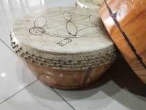 Luo Dongyuan 8 inch 10 inch buffalo skin Single basin drum Single skin drum Side drum Half hall drum Taoist drum Flat drum Bamboo nail drum