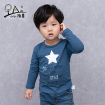 Baby long sleeve T-shirt boys autumn dress Korean version of cotton round neck t top cartoon thin childrens base shirt spring and autumn