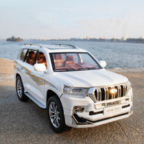 1:24 Toyota Land Cruiser simulation Prado overbearing alloy sound and light off-road vehicle model toy ornaments