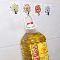 Hook strong viscose wall hanging wall load-bearing simple storage No trace nails Kitchen free punch hook Paste hook