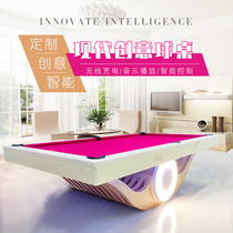 2019 new smart billiard table creative luxury custom household standard fancy nine-ball billiard table black eight 8